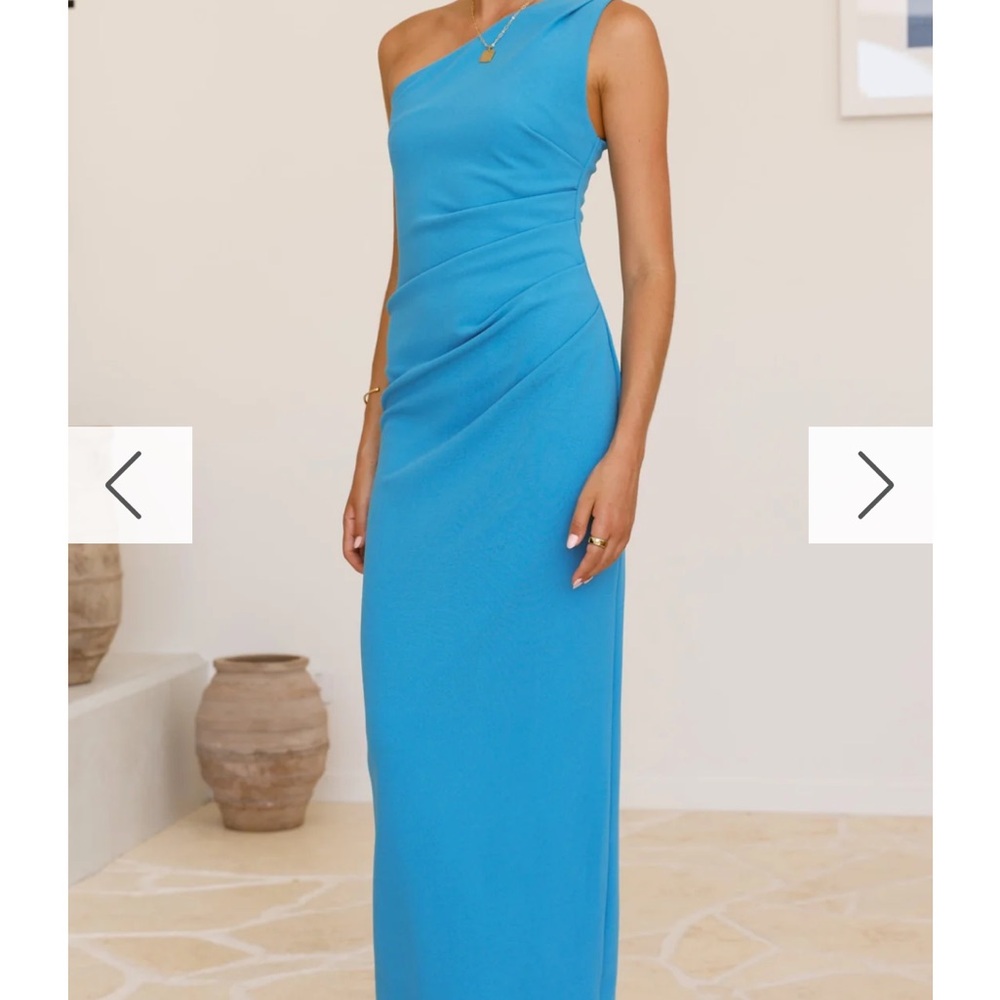 Billy J Boutique Cataleya Maxi Dress - Azure Blue - Picture 2 of 3